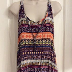 NWOT - #Gal Boss Gauze Tank w/Necklace - Size XL